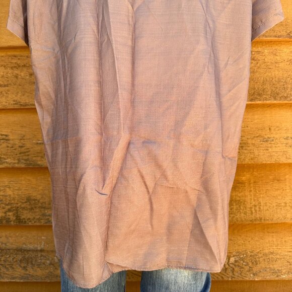 Miss Look Grey Floral Short Sleeve Top Size XL - Picture 8 of 8